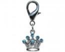 Biżuteria dla psa breloczek niebieska korona