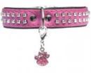 Biżuteria dla psa breloczek różowa łapka