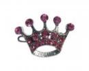 Biżuteria dla psów spinka różowa korona