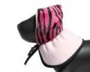 Czapka z szalikiem dla psa różowy tygrysek