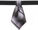 Fioletowo-czarny krawat w kratkę dla psa