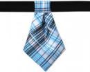 Niebiesko-czarno-biały krawat dla psa lub kota