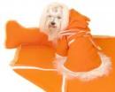 Ubranka dla psów pomarańczowy komplet kąpielowy
