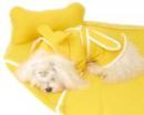 Ubranka dla psów żółty komplet kąpielowy