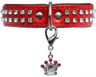 Biżuteria dla psa breloczek czerwona korona