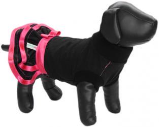 Czarno-różowa sukienka dla psa