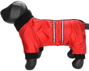 Czerwono-czarny kombinezon dla psa