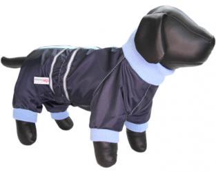 Granatowo-błękitny kombinezon dla psa