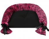 Sofa różowo-czarny tygrysek
