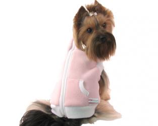 Ubranie dla psa kamizelka różowo-biała
