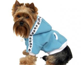Ubranka dla psów dres polarowy błękitny