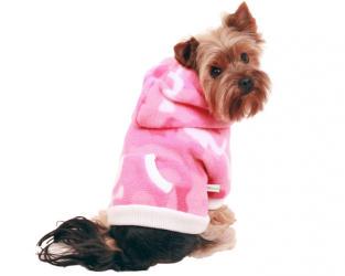 Ubranka dla psów dres polarowy moro różowy