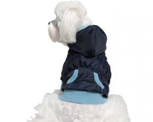 Ubranko dla psa kurtka granatowo-niebieska