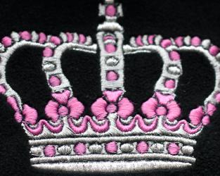 Ubranko dla yorka dres srebrno-różowa korona